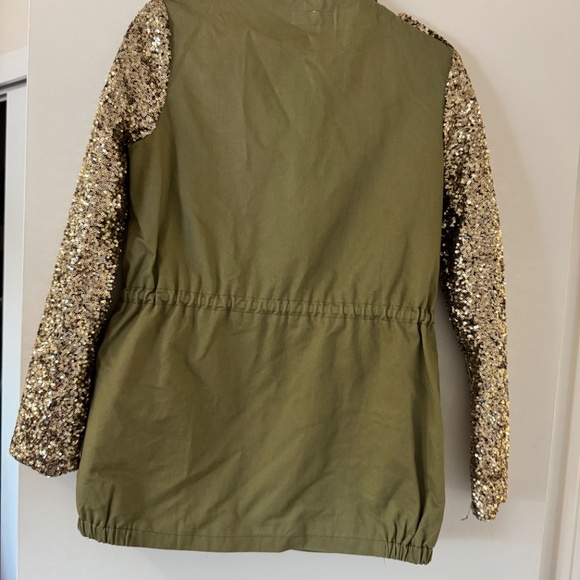 Faubourg Du Temple Statement Green Utility Jacket - Picture 2 of 3